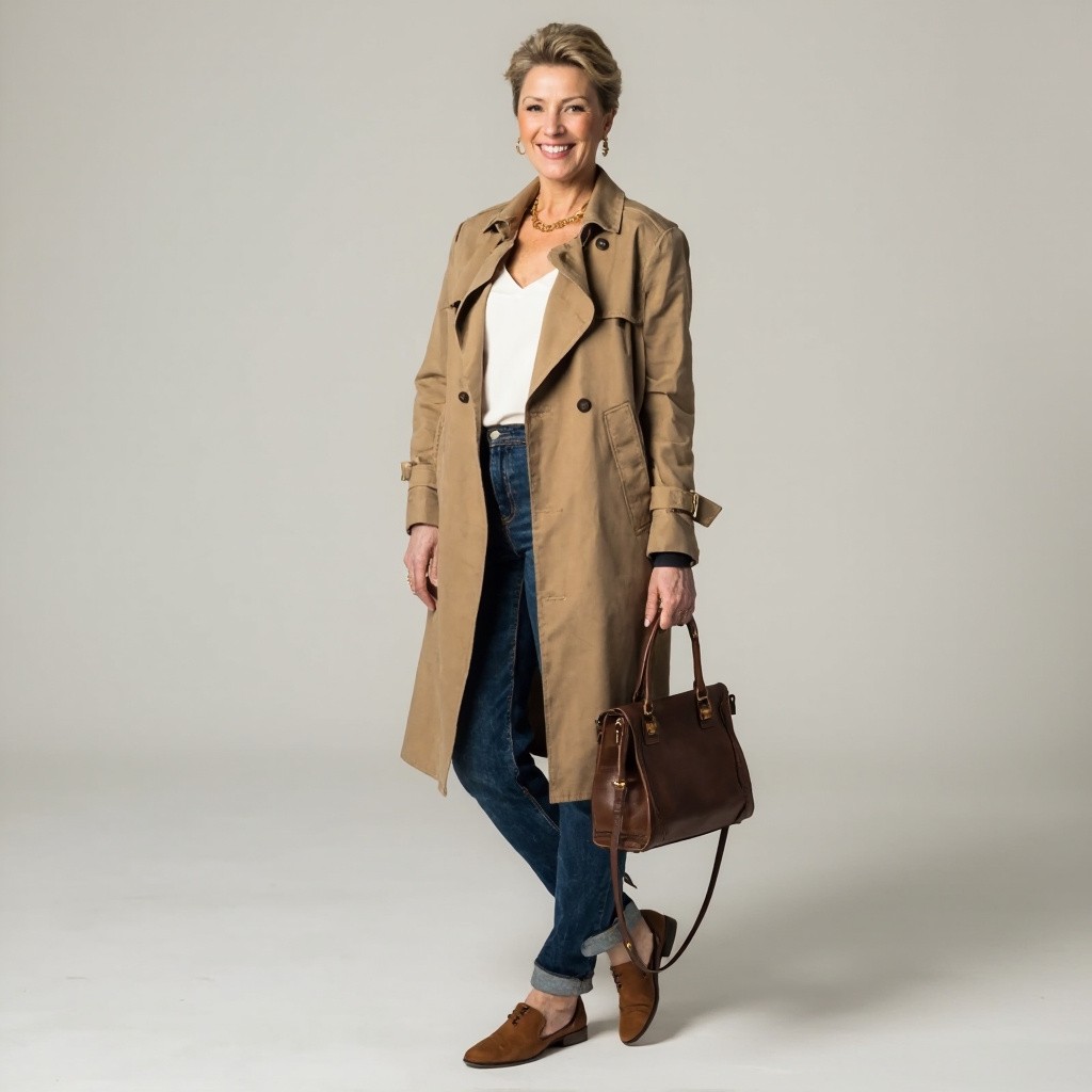Stylish Woman with Short Hair in Studio Shoot