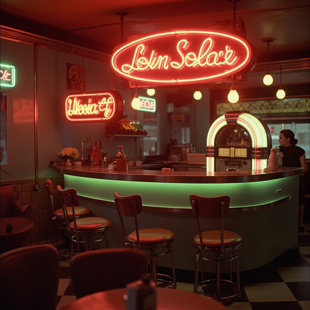 The 1950s Vintage Diner Mood Board
