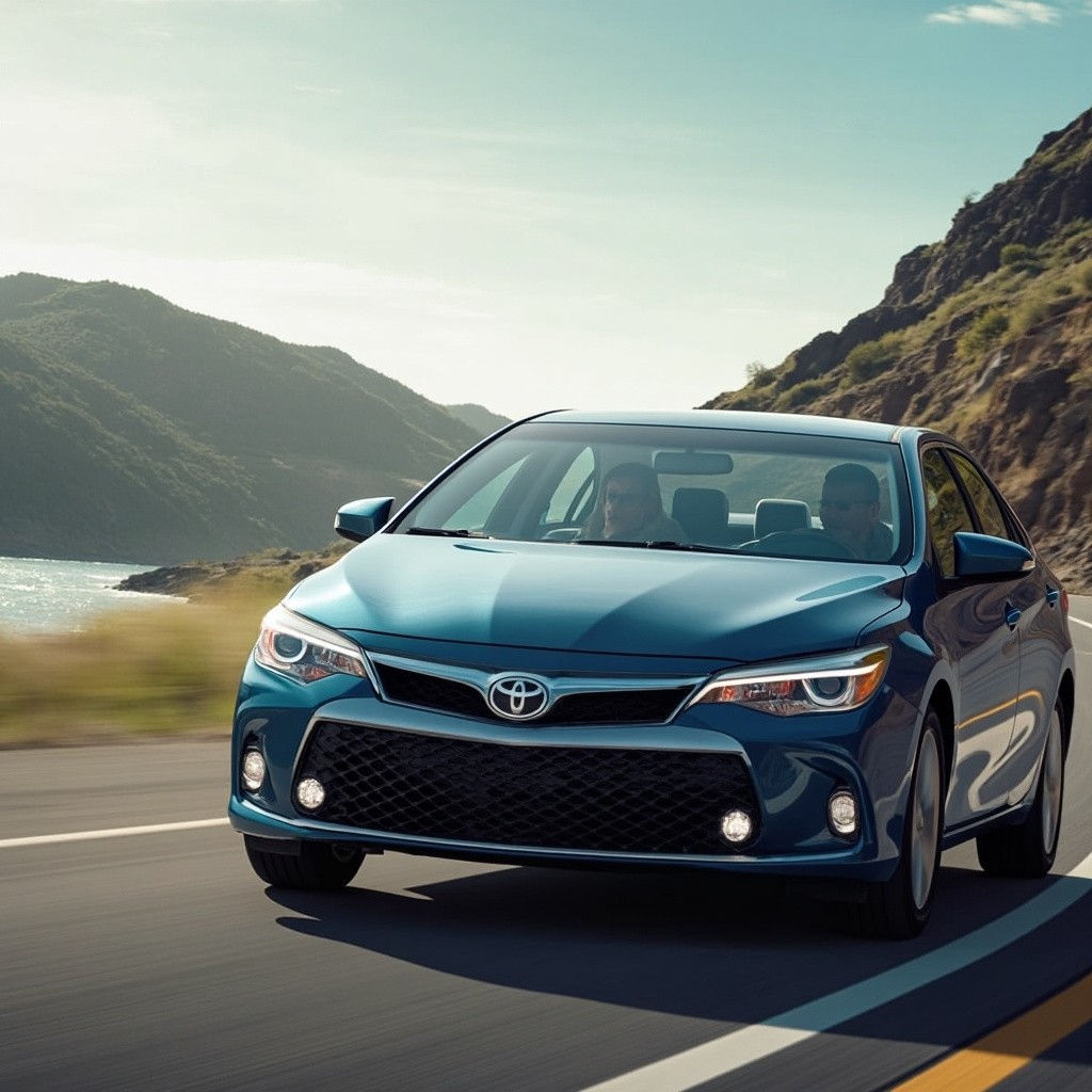 The 2015 Toyota Camry Driving on Road