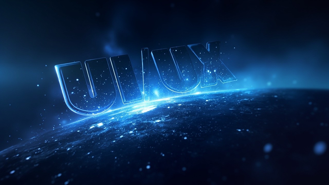 The Abstract Futuristic UI UX Design Image