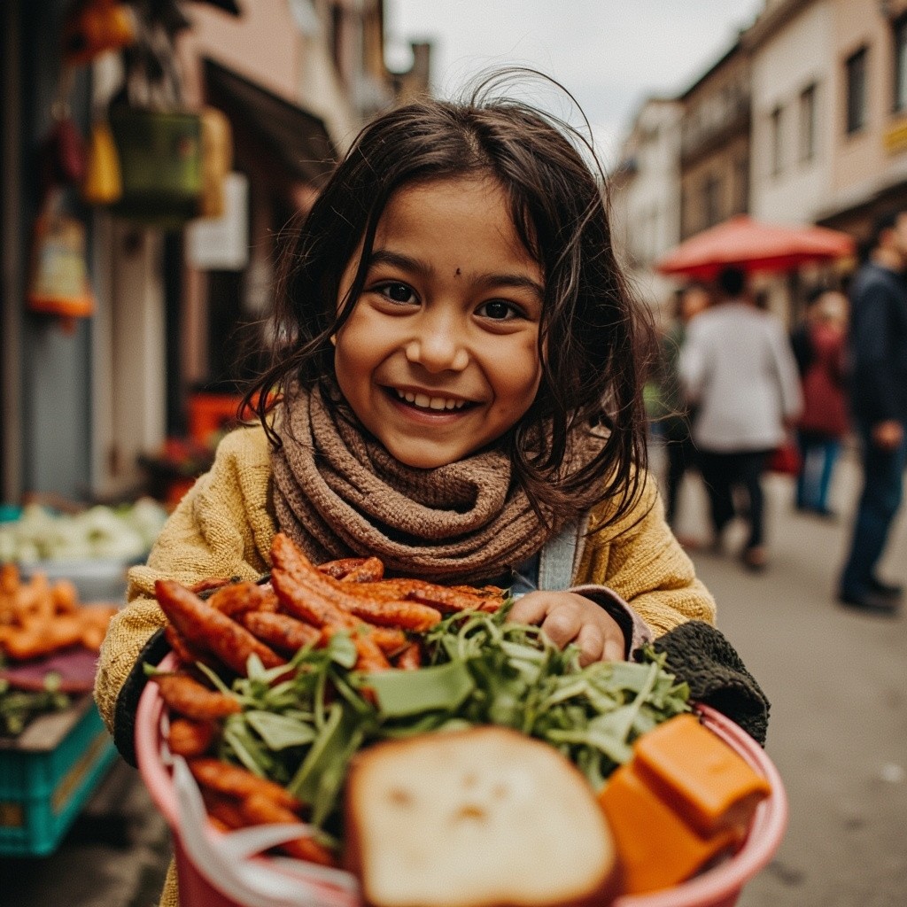 The Act of Giving Food in Charity