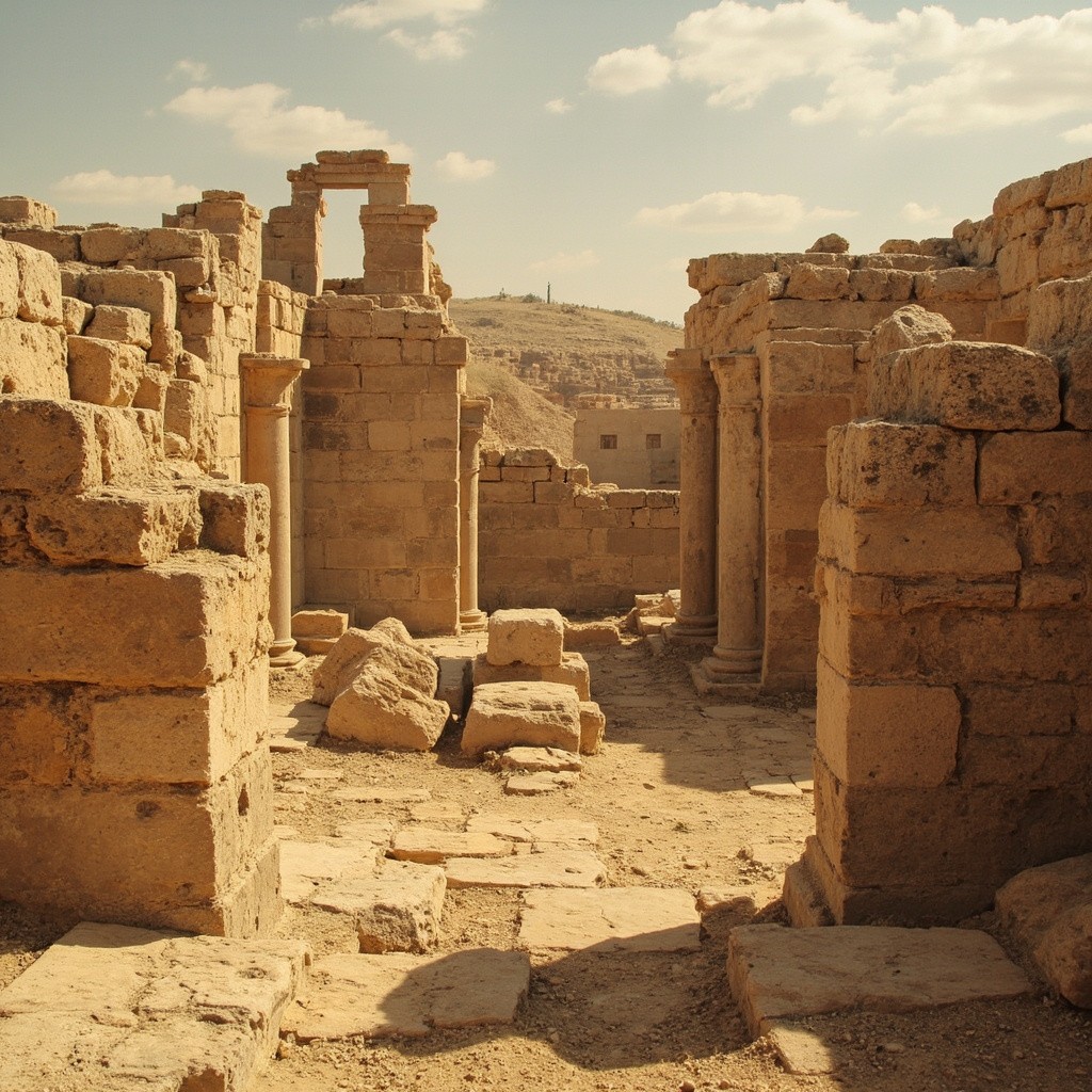 The Ancient Mesopotamian Style Desert Ruins
