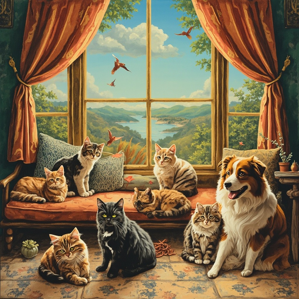 The Animal Hotel Filled with Cats and Dogs