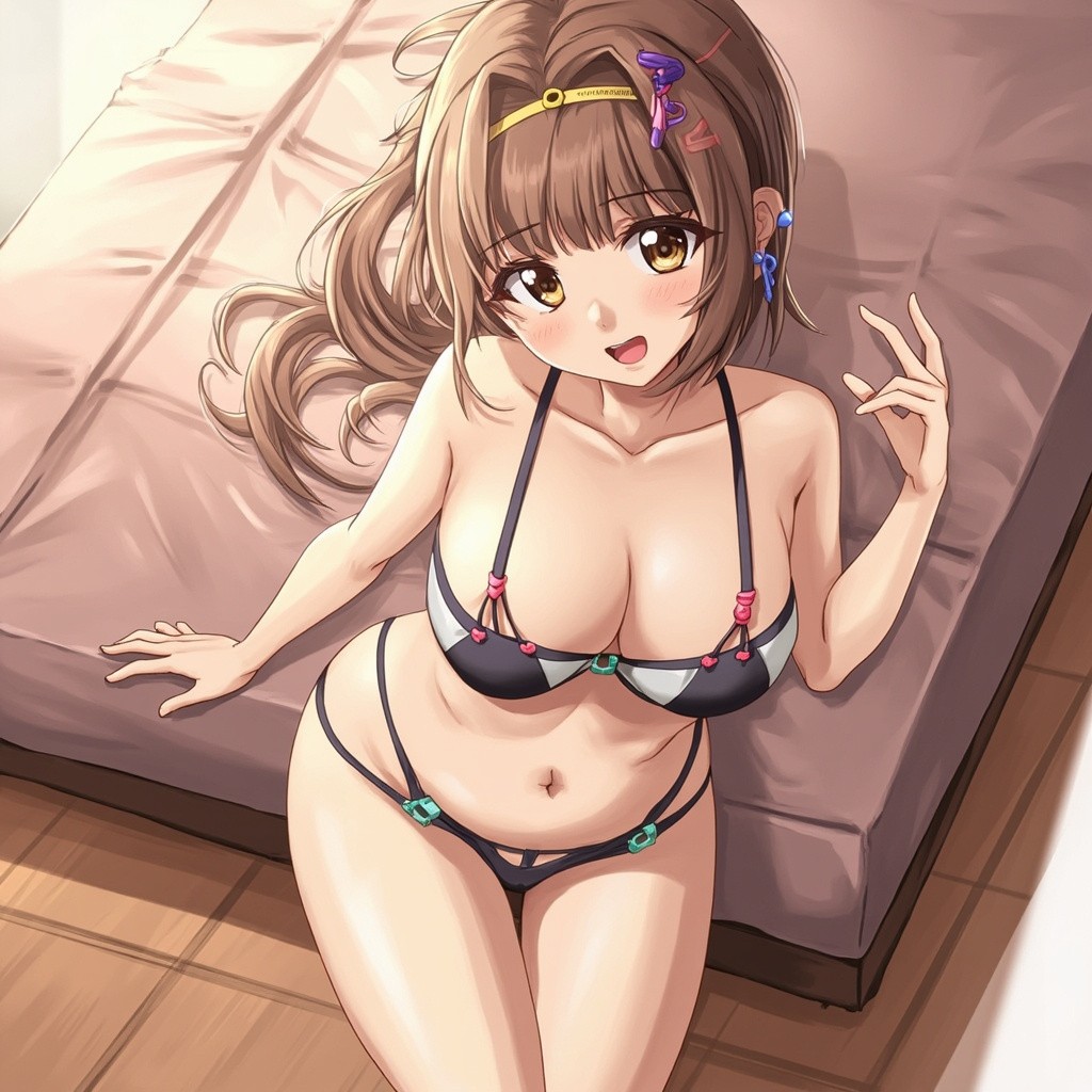 The Anime Girl in Her Undergarments