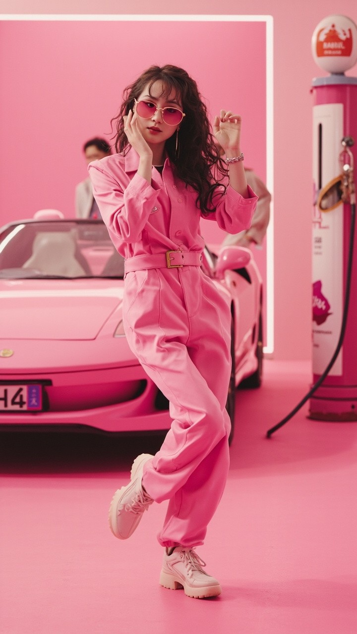The Asian Pop Star's Pink Racing Dance Show