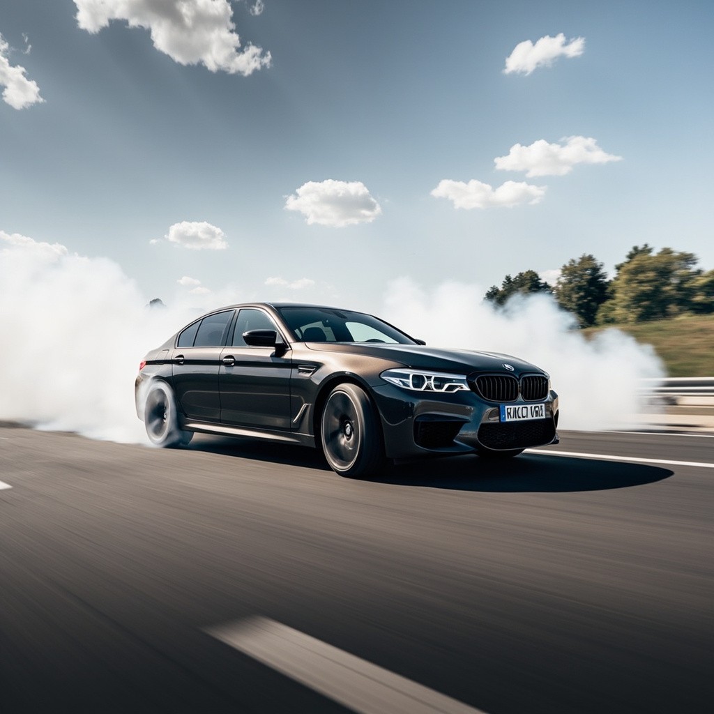 The BMW M5 Drifting in Action