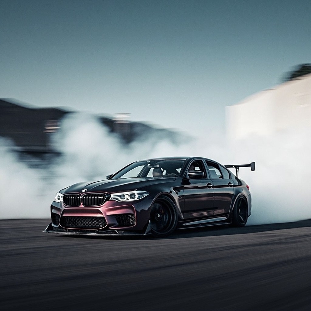 The BMW M5 Drifting in Action