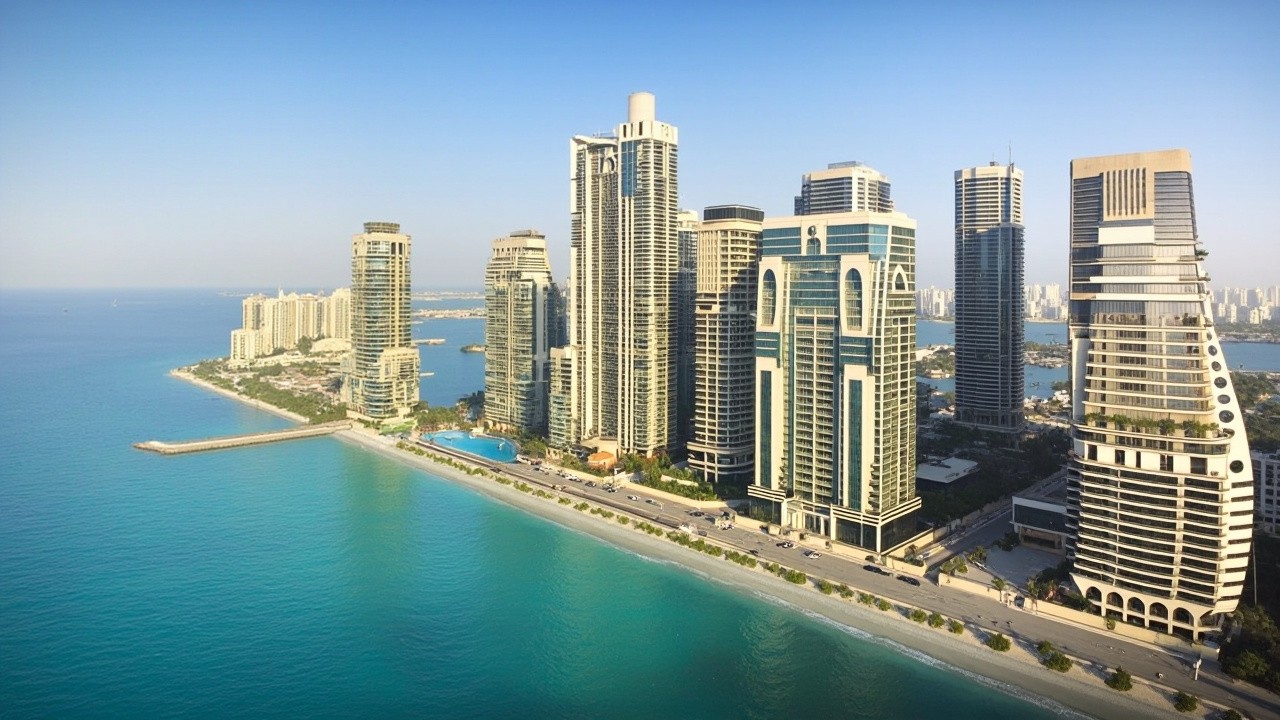The Beautiful Beachfront of Dubai Marina