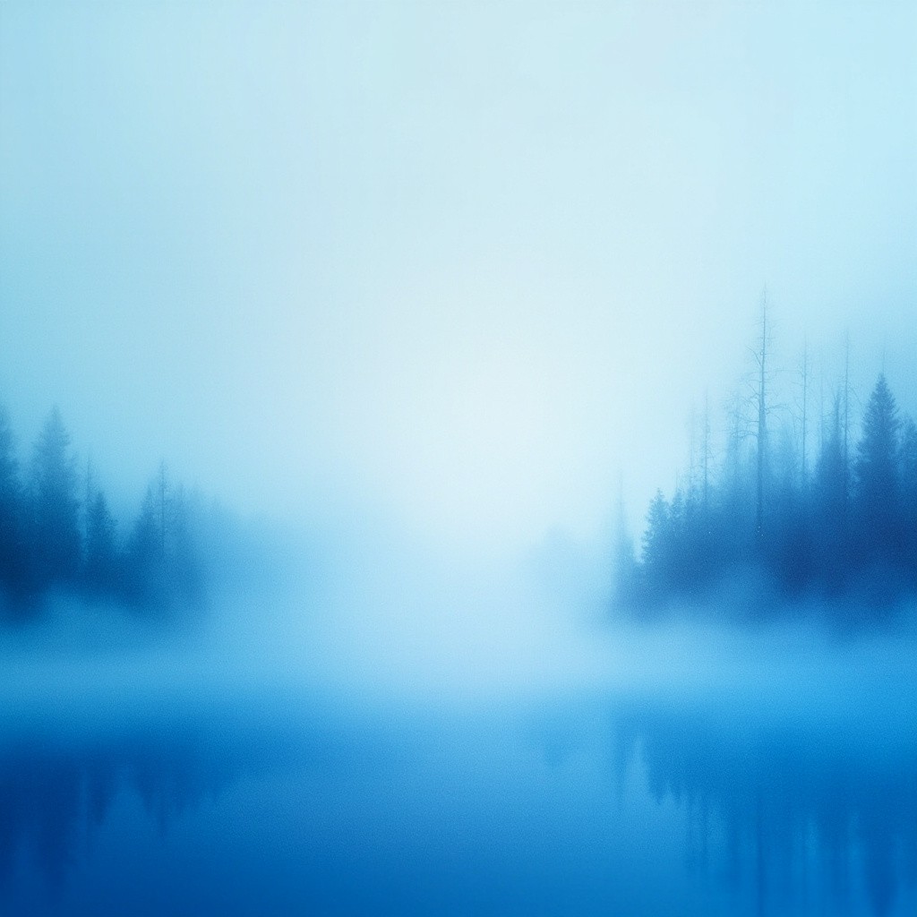 The Beautiful Pastel Blue Landscape