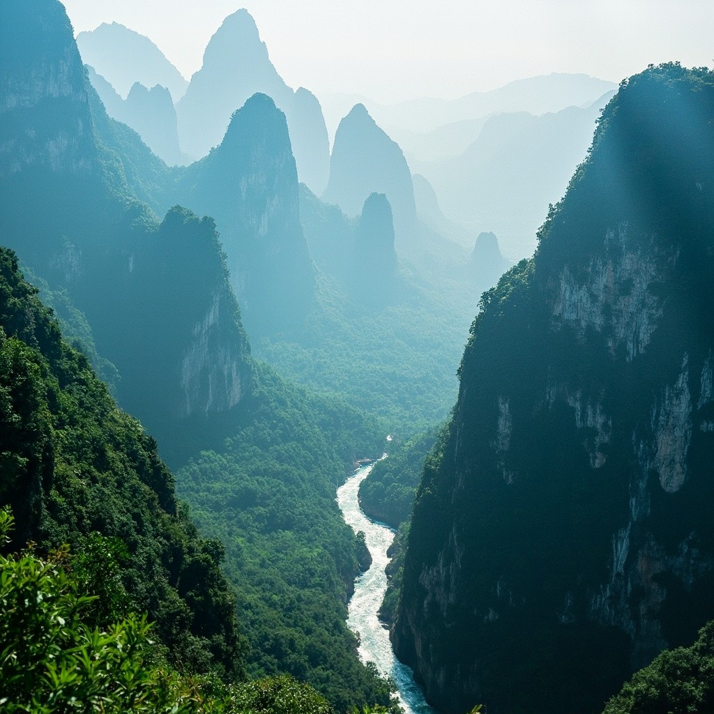 The Beautiful Tianzi Mountain