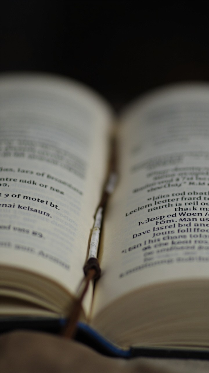 The Bible Opens and Pages Turn