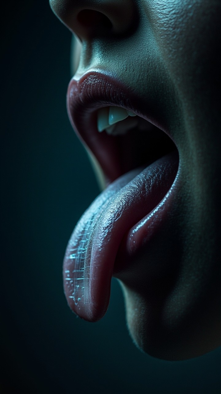 The Biometric Scan of an Extended Human Tongue