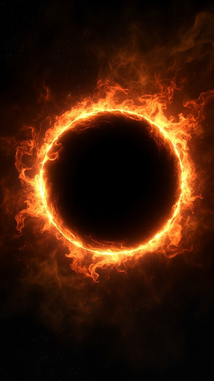 The Black Hole Surrounded by a Fire Ring