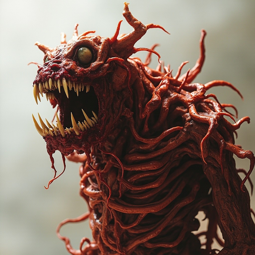 The Bloody Mutant with Protruding Bones