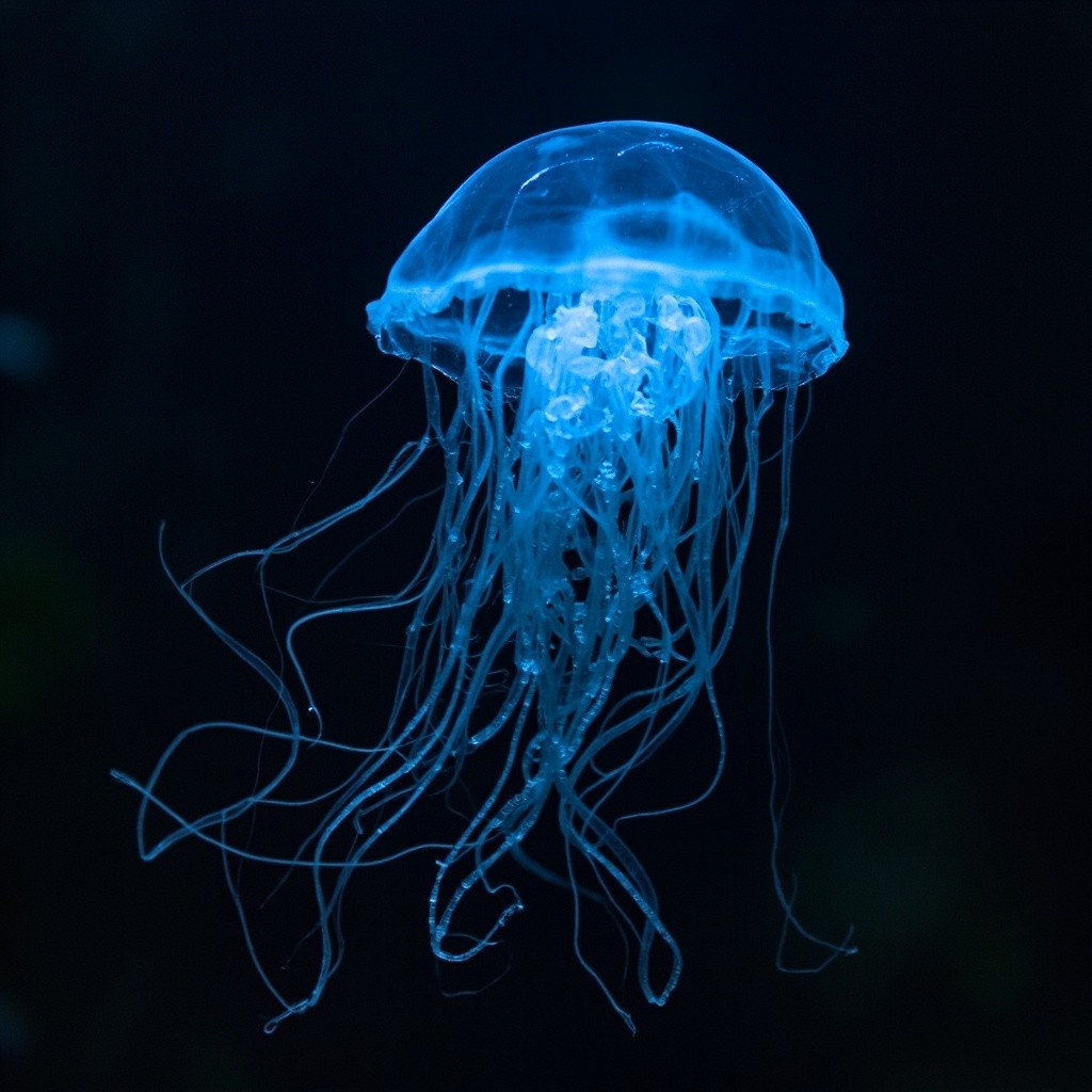The Box Jellyfish Swimming