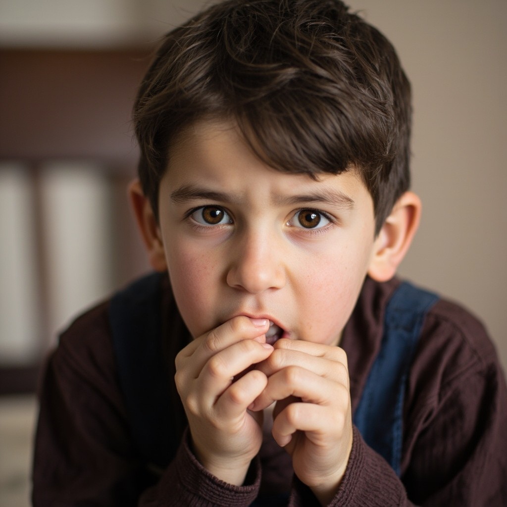The Boy Biting His Long Fingernails