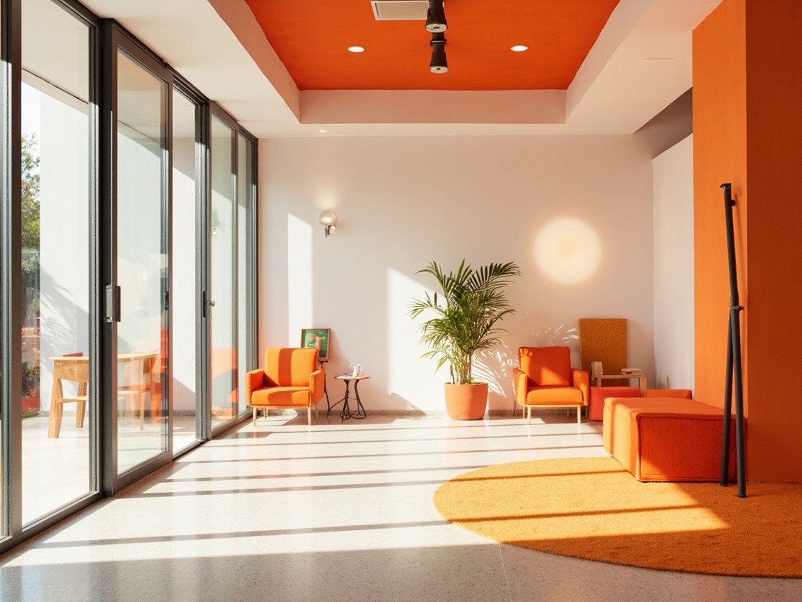 The Bright Orange and White Office Recreation Area