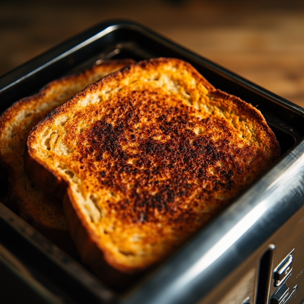 The Burnt Toast Popping from Toaster
