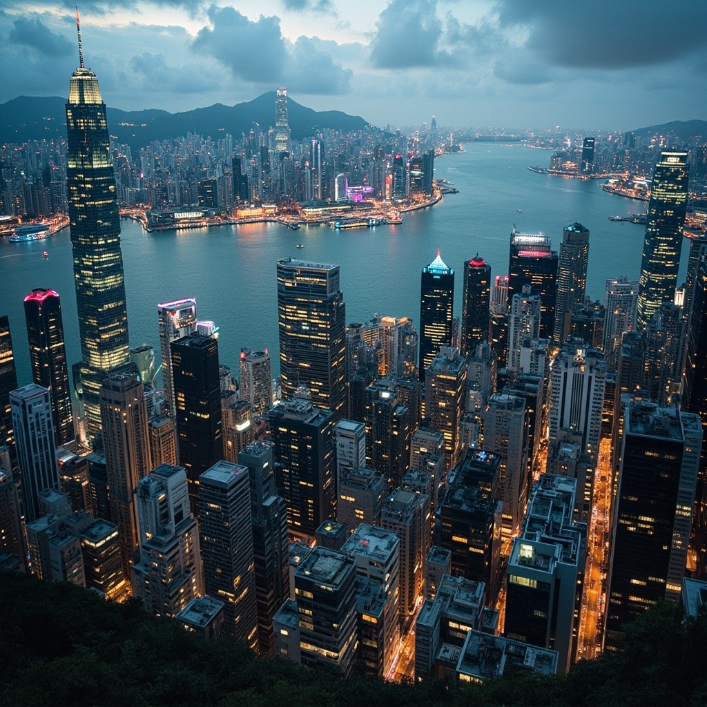 The Bustling Cityscape of Hongkong