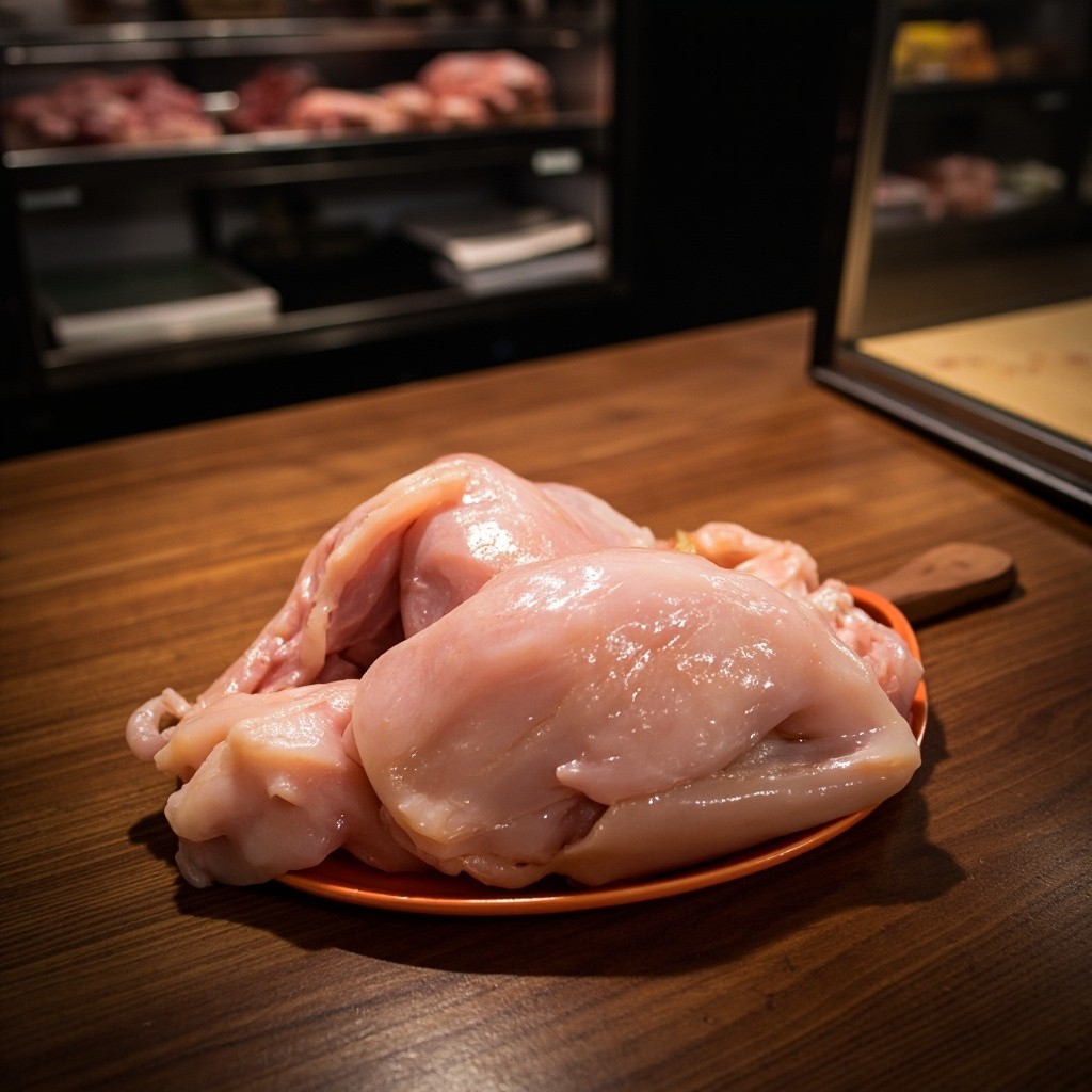 The Butcher's Boneless Chicken on Wood
