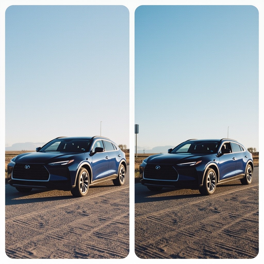 The Car Moved to Right for Text Space
