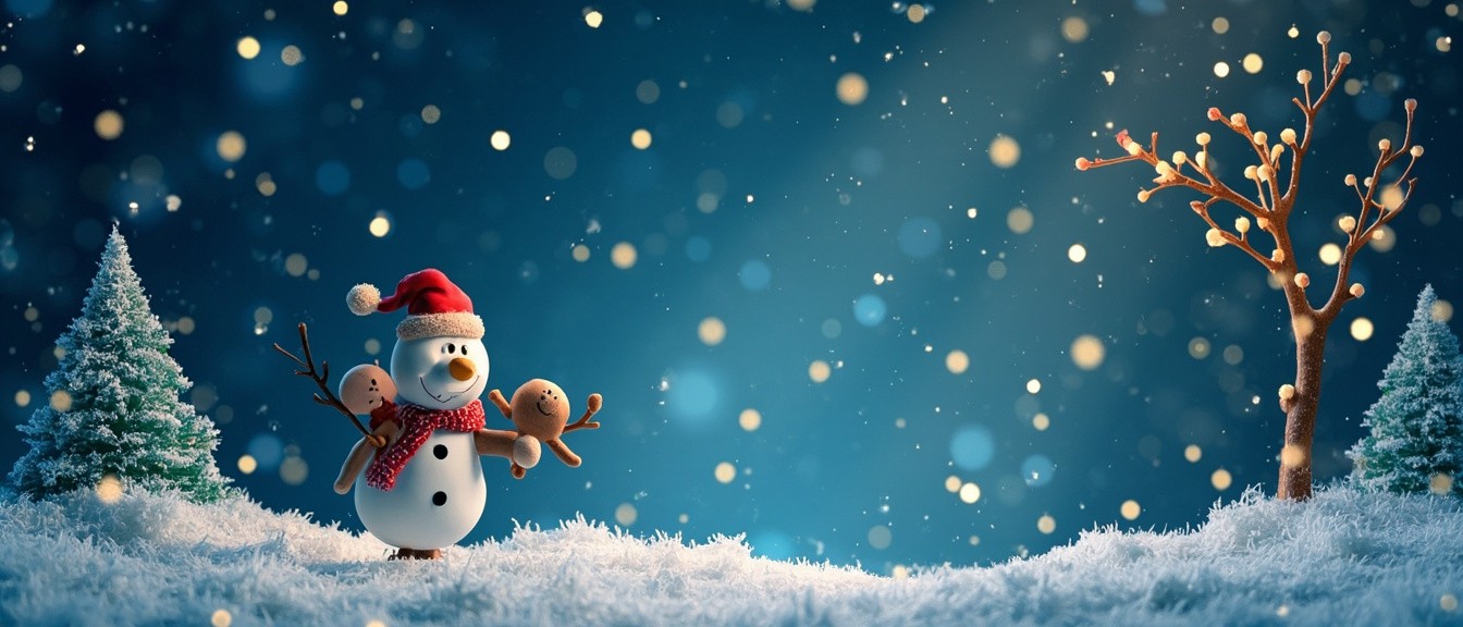 The Christmas Banner for a Website