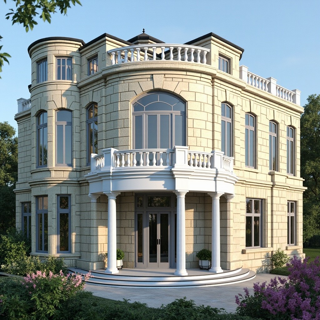 The Classical European Villa with Lush Garden
