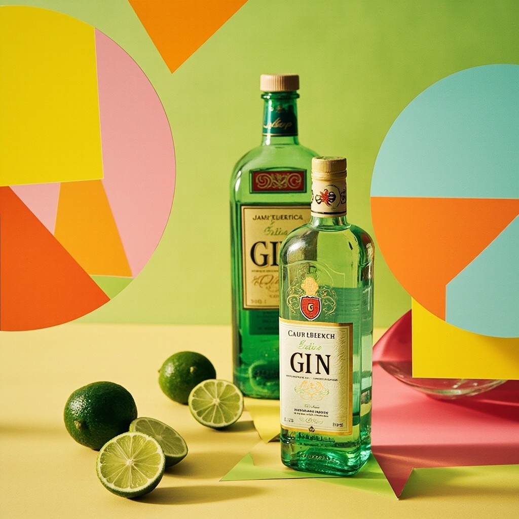 The Colorful 1960s-Inspired Gin and Lime Collage
