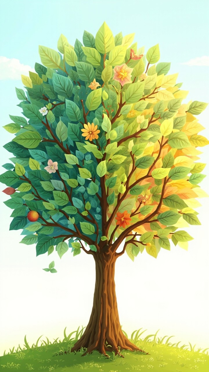 The Colorful Learning Tree Illustrating Five Disciplines