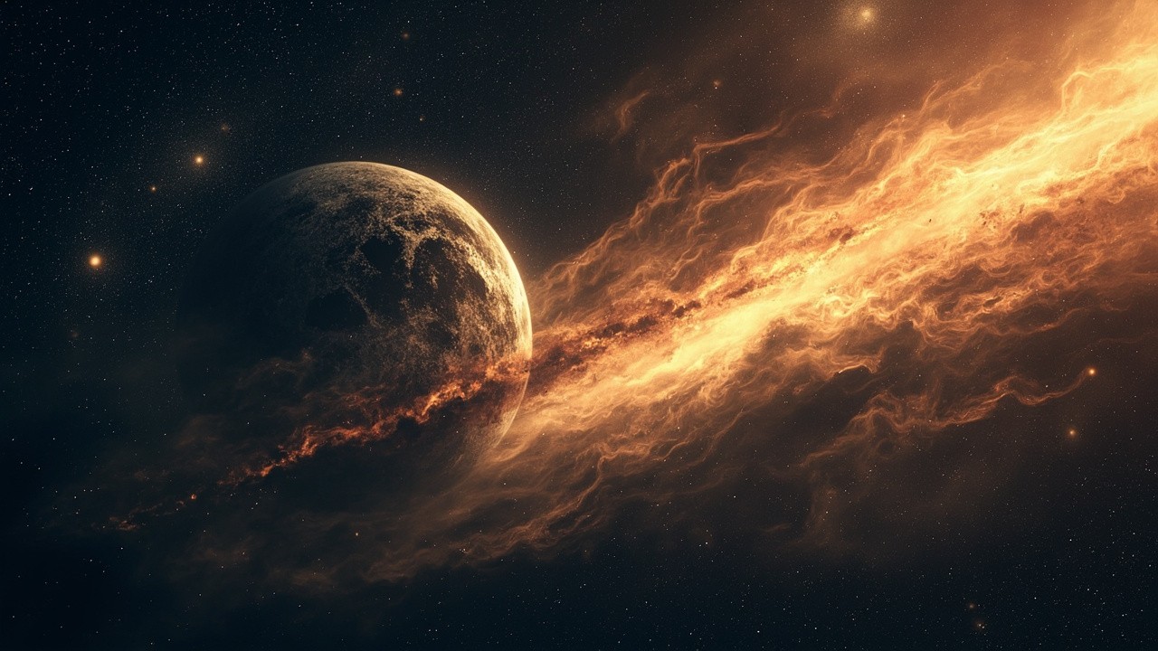 The Comet Soaring Through Space