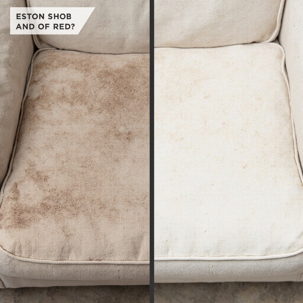 The Contrast of a Clean and Dirty Sofa The Contrast of a Clean and Dirty Sofa