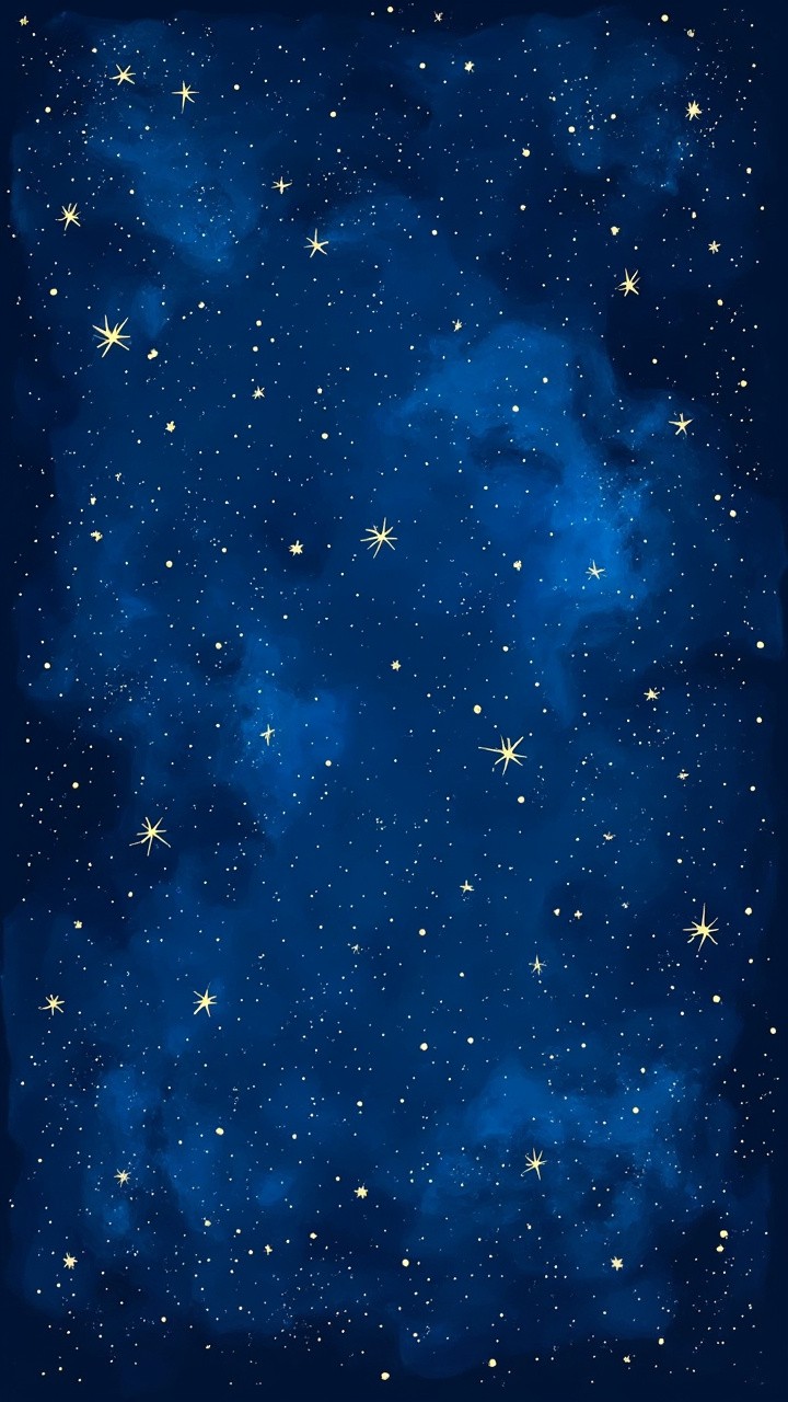 The Cosmic Sky Star Pattern Cartoon