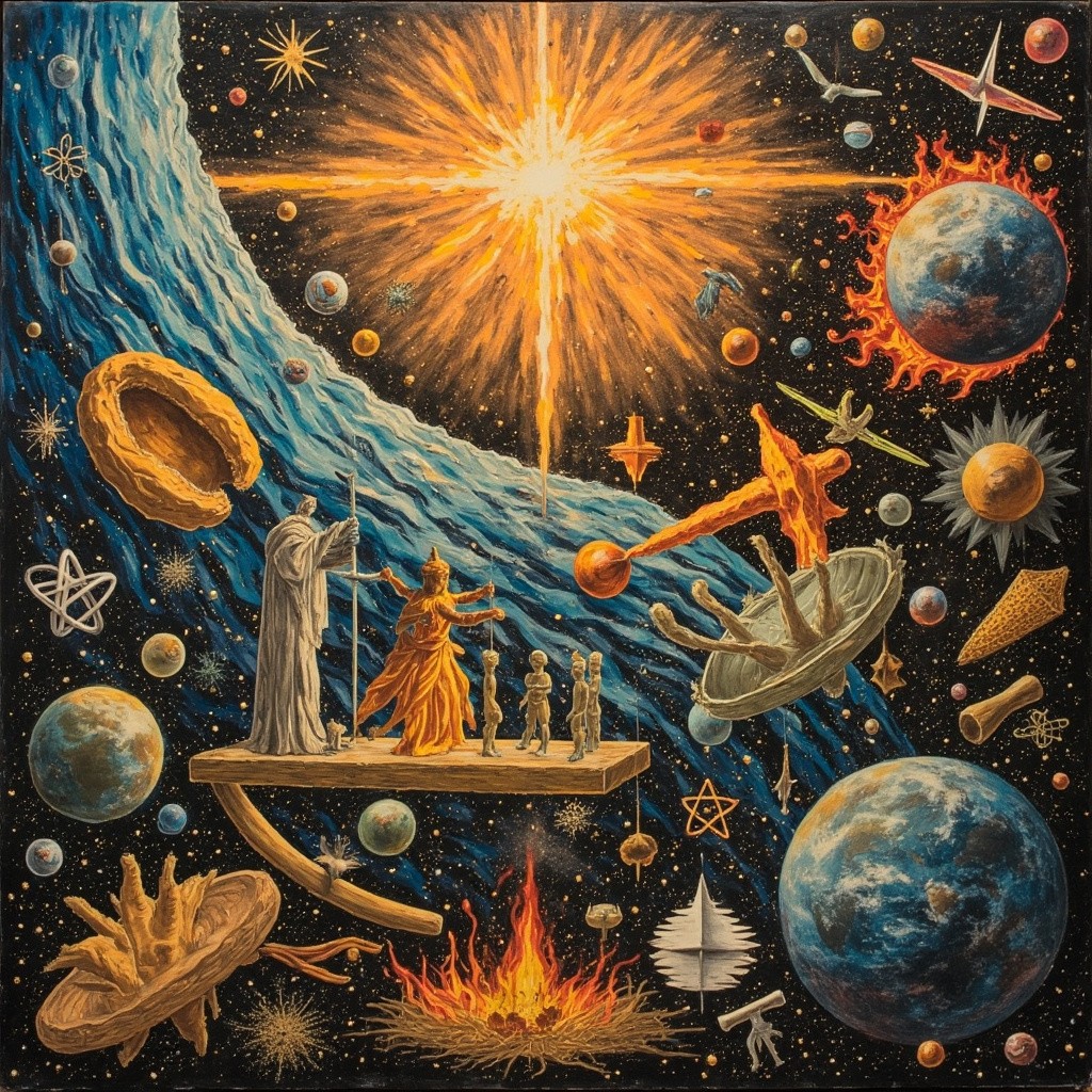The Creator's Hands Shaping the World