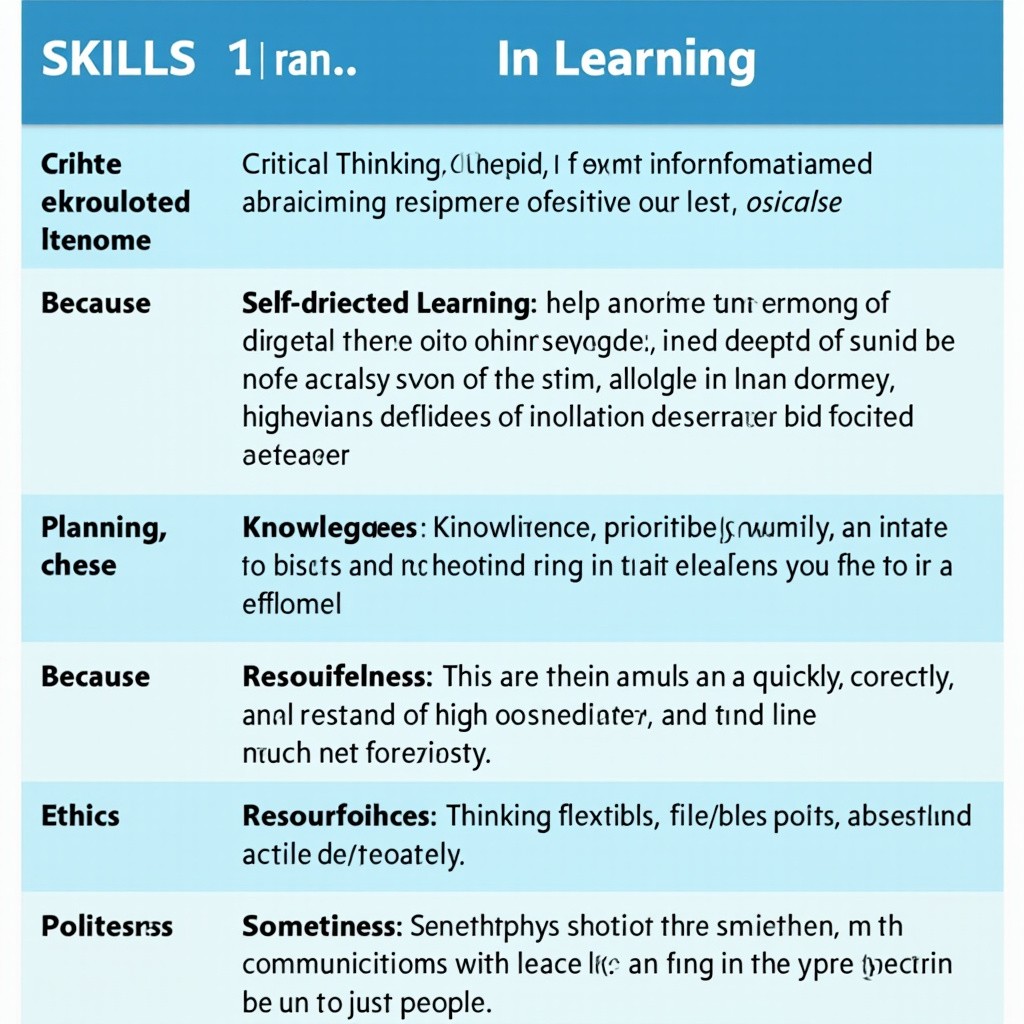 The Critical Skills for Successful Learning