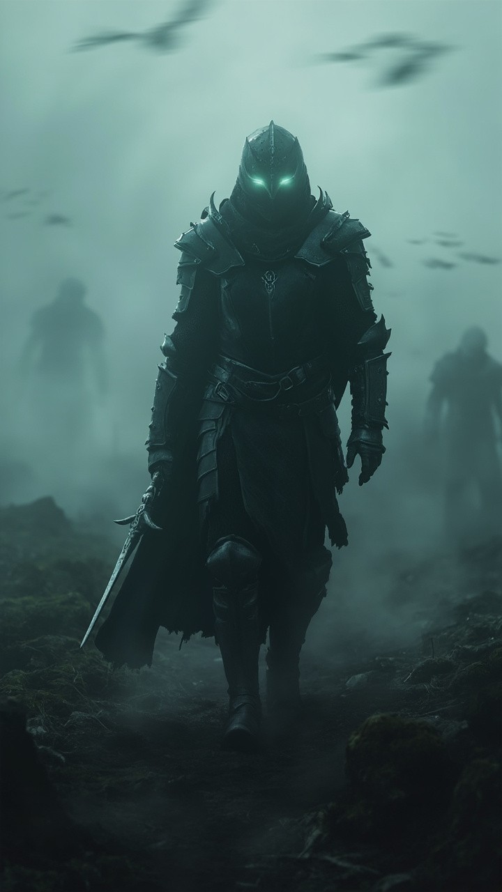 The Cursed Knight in a Haunted Battlefield