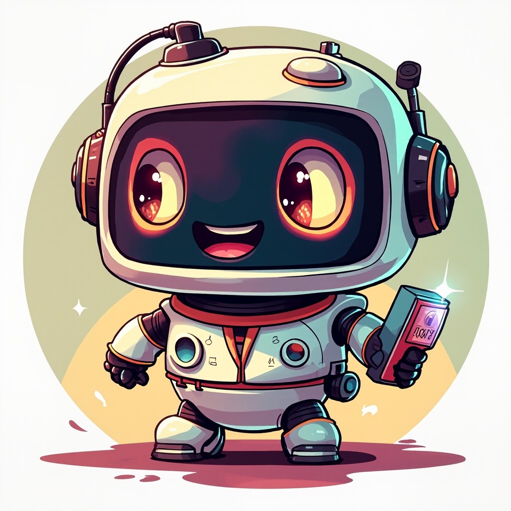 The Cute AI News Agent in Retro Colors