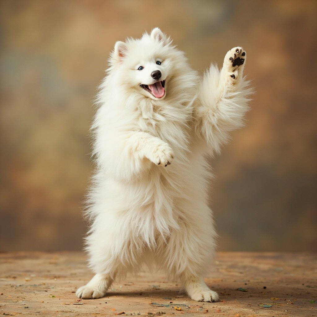 The Dancing Samoyed Dog