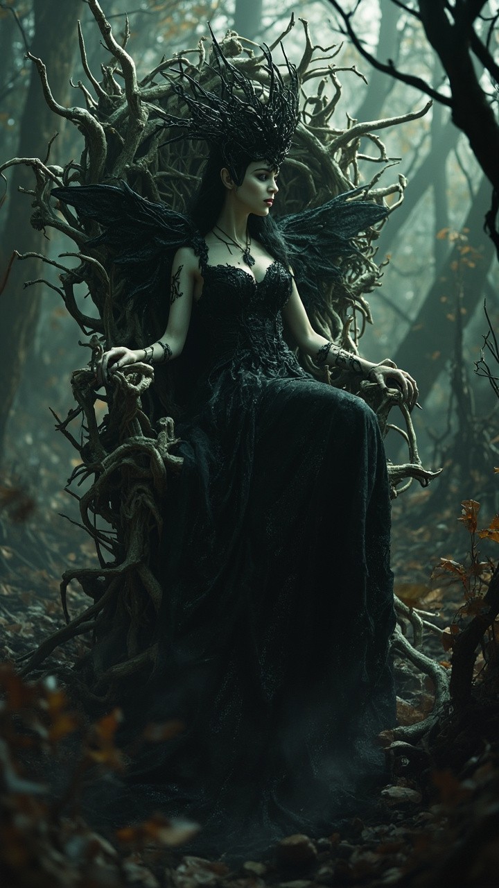 The Dark Fairy Queen's Throne in Shadow Realm
