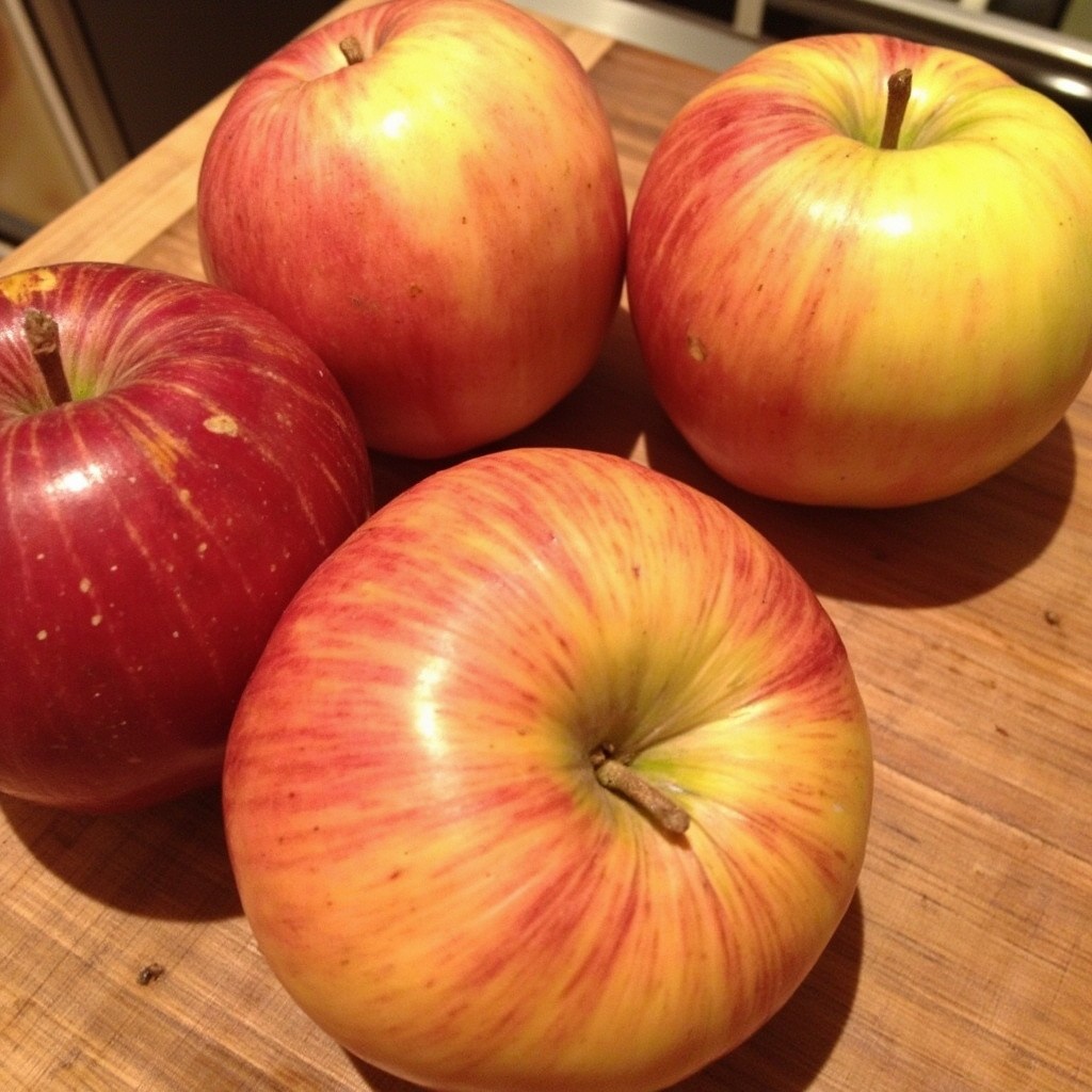 The Display of Four Apples