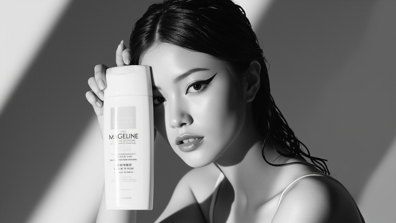 The Dramatic Asian Model in Magazine Style Advertisement