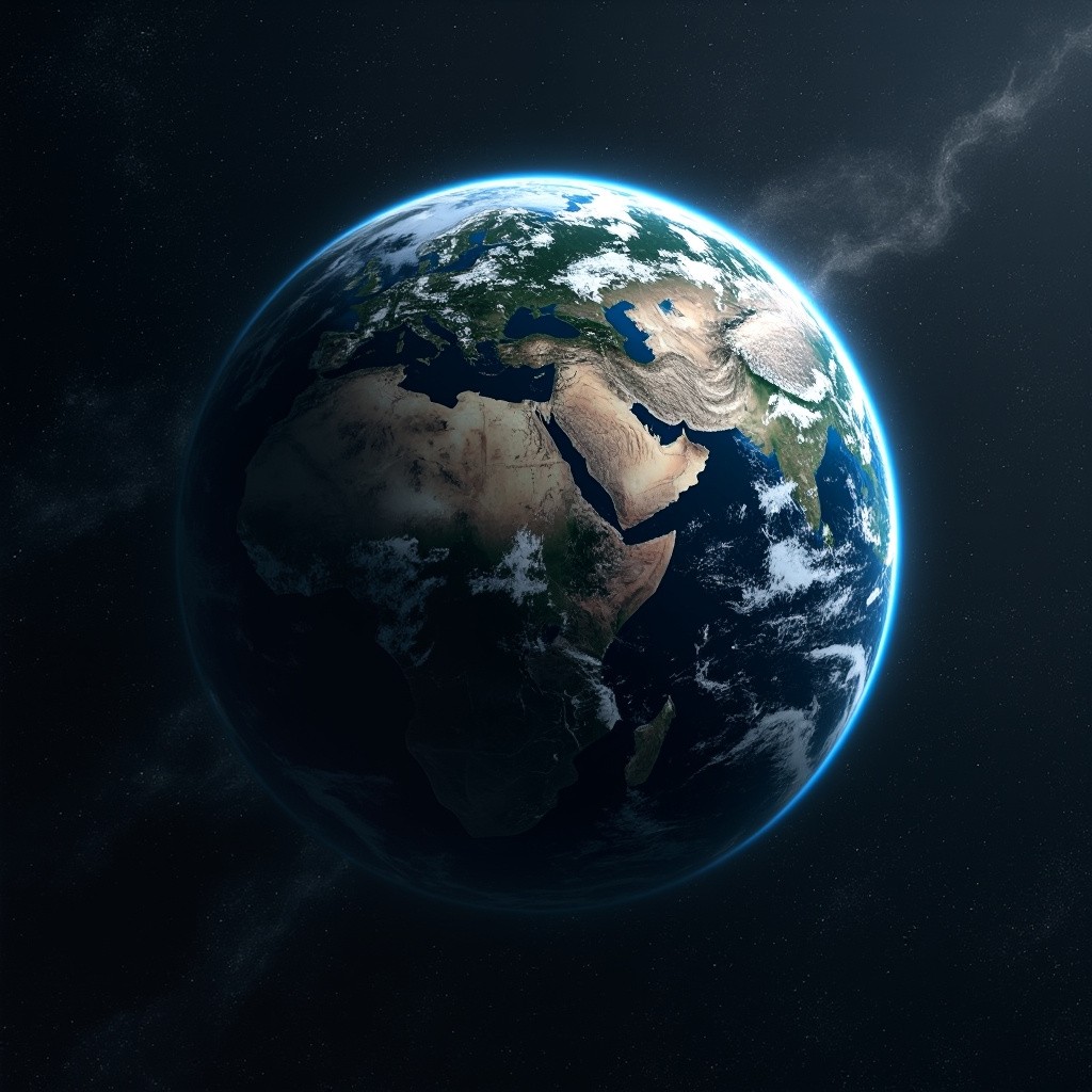 The Earth Slowly Spinning