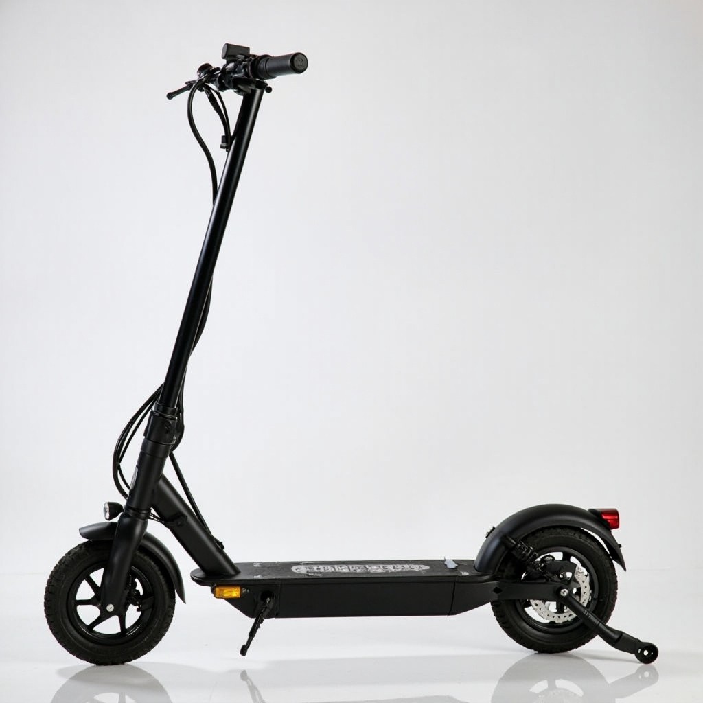 The Electric Scooter on the Road