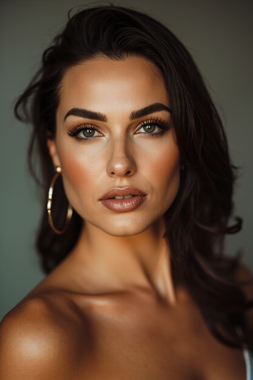The Elegant Model Preparing for Magazine Photo