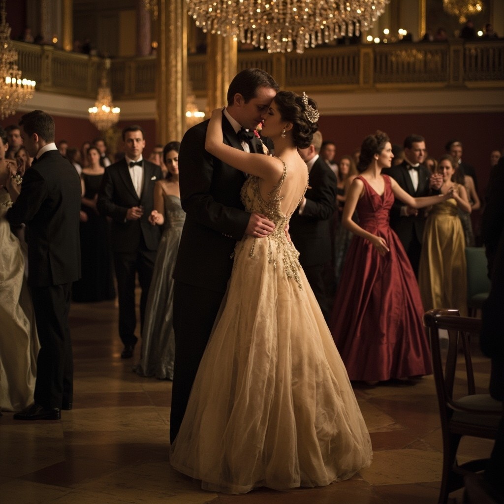 The Empress and Favorite Dancing at the Ball