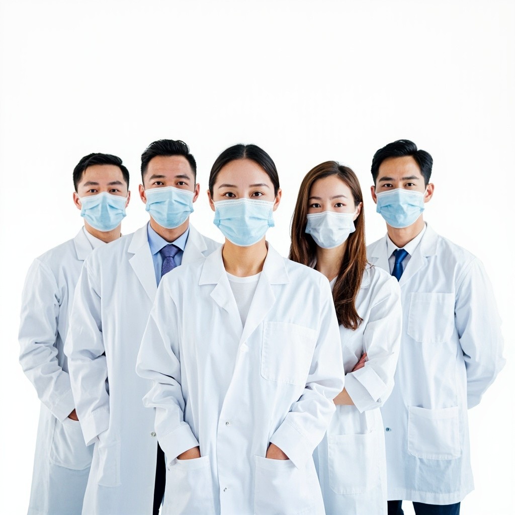 The European Healthcare Professionals in Transparent Background