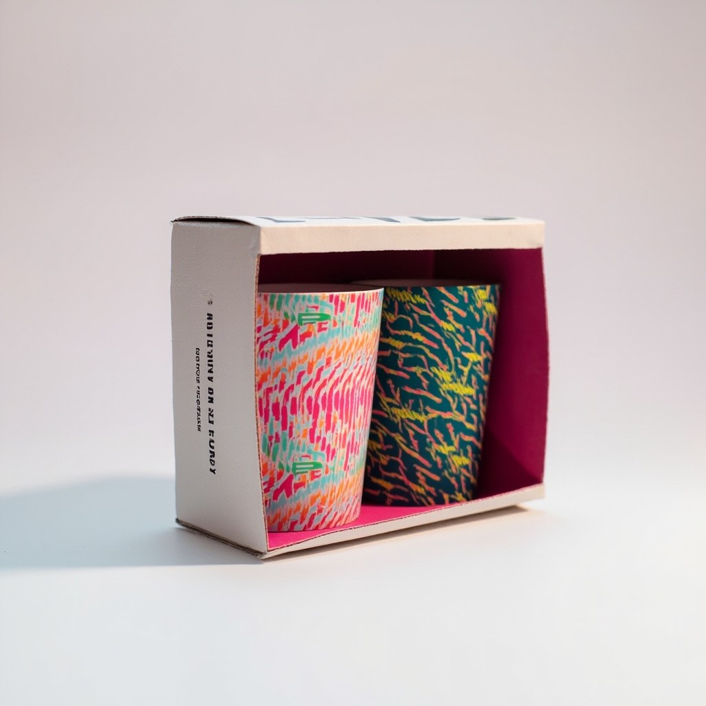 The Flashy Colored Cup Package Design
