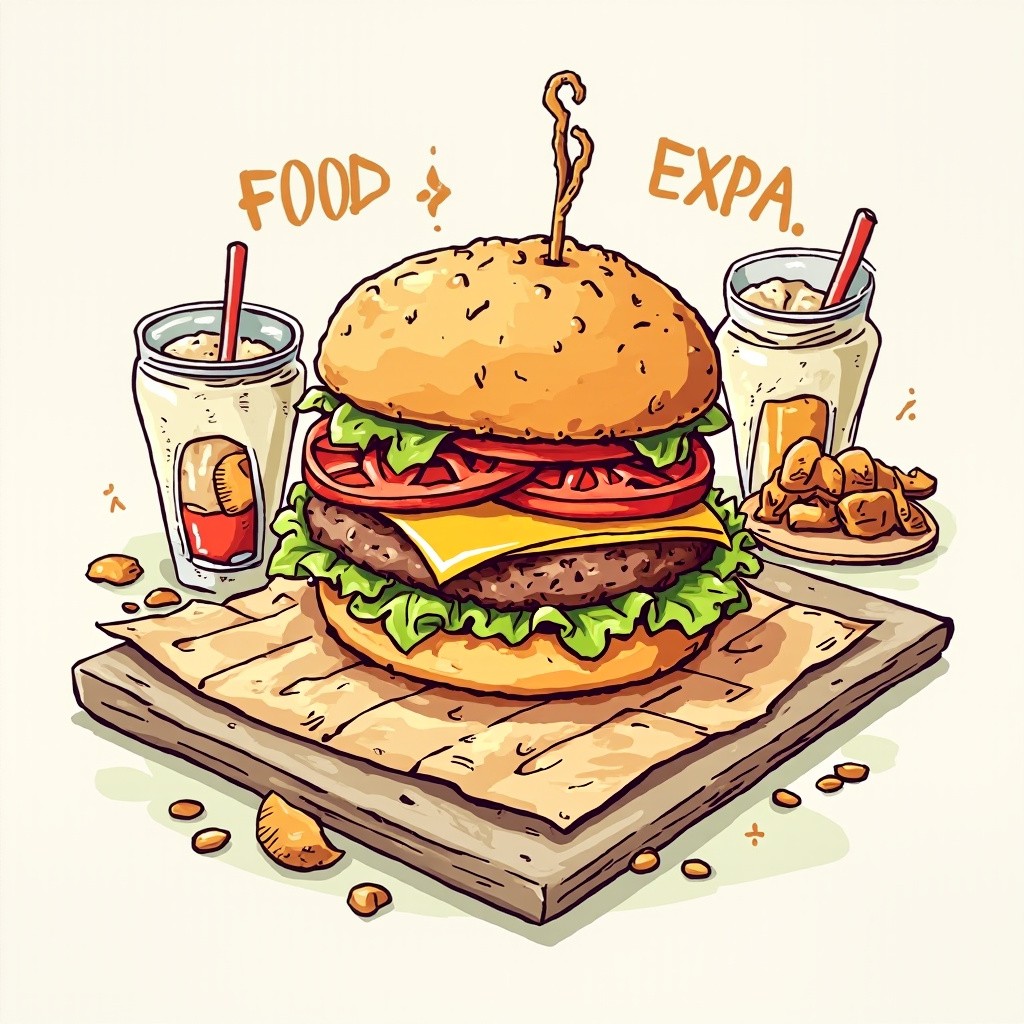 The Food Expo Illustration