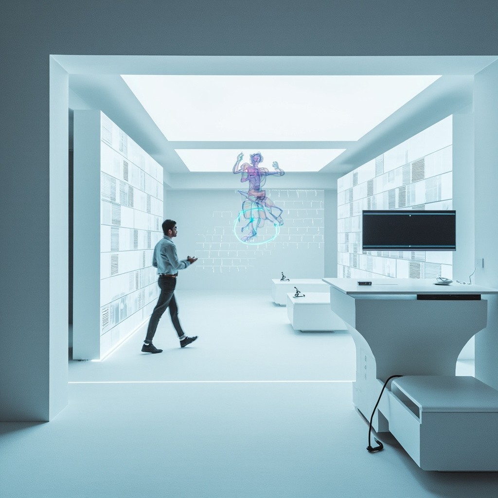 The Futuristic, High-Tech Minimalist Workspace