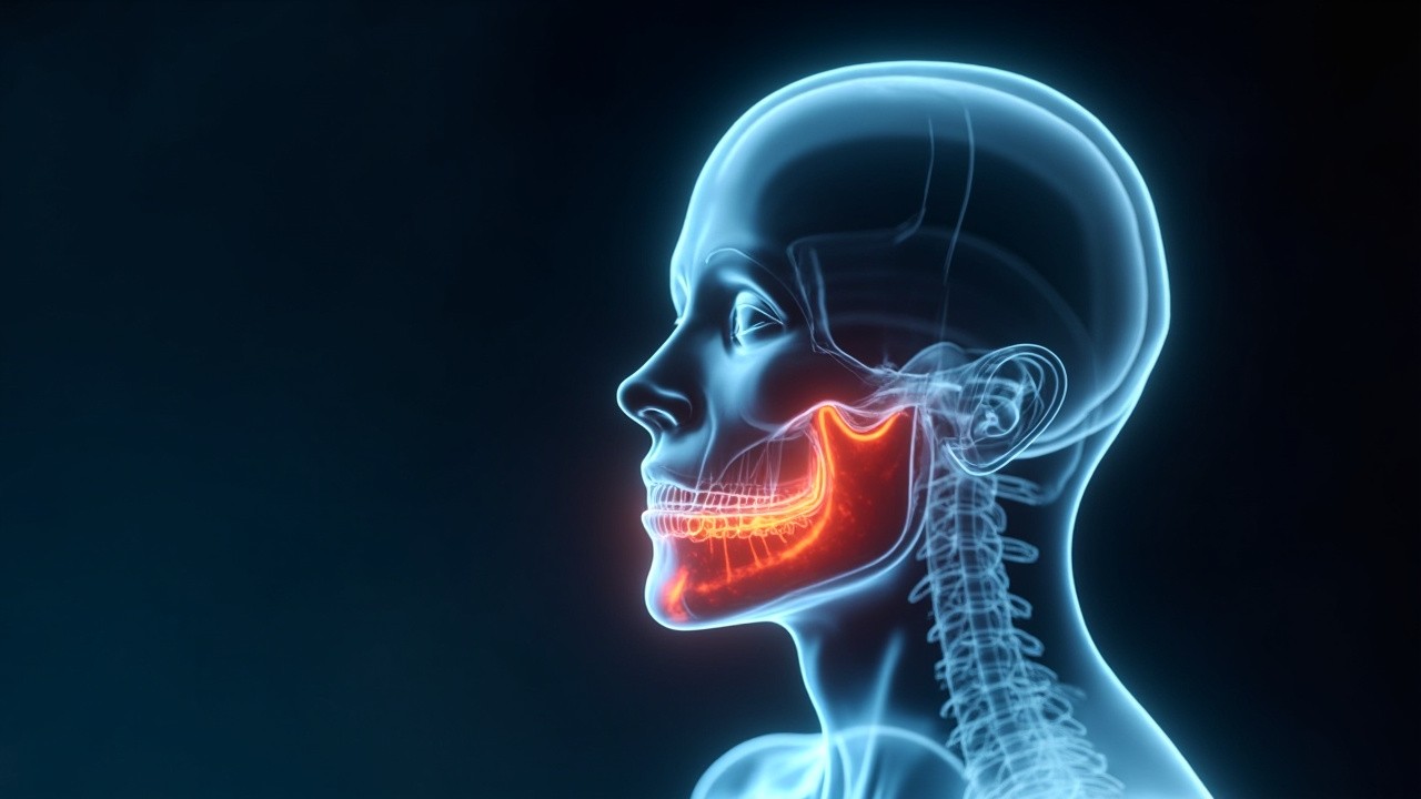 The Futuristic Medical Illustration of Human Head