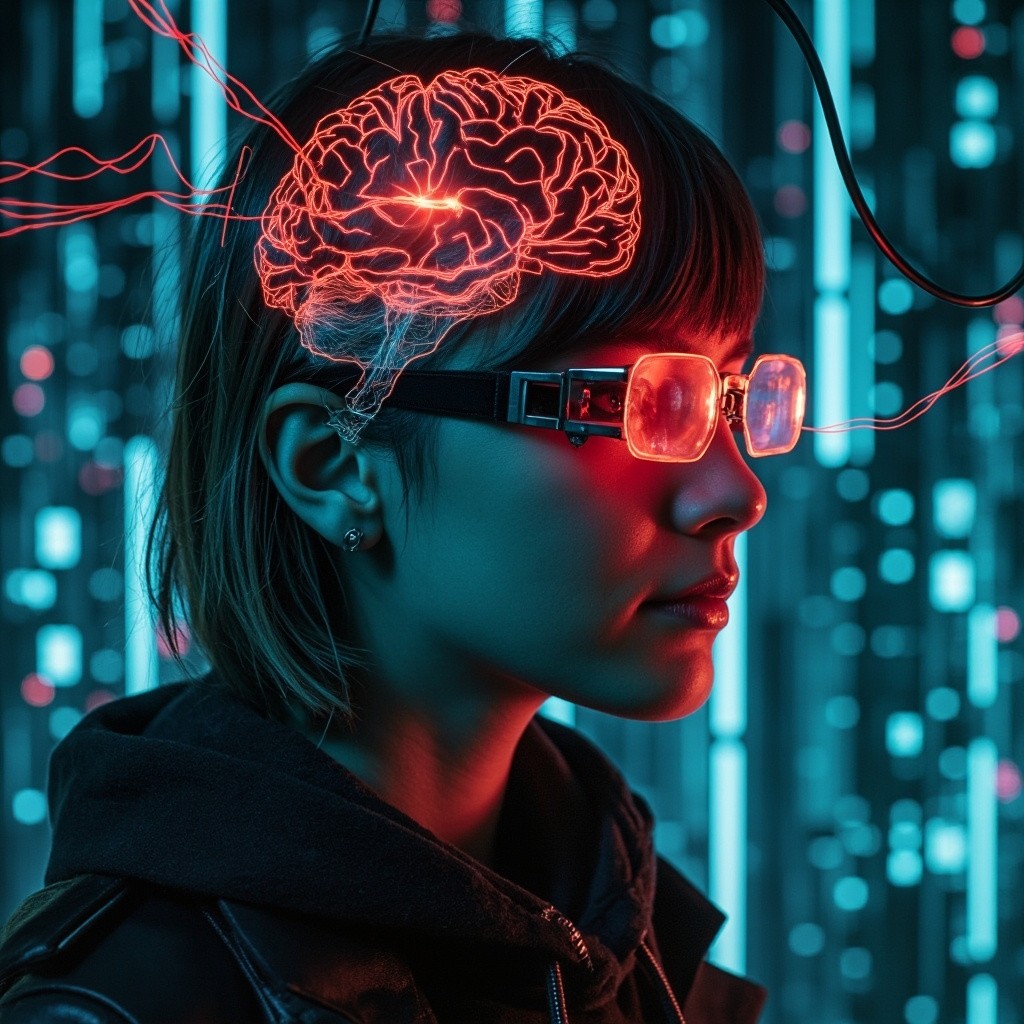 The Girl Uploading her Brain to a Machine